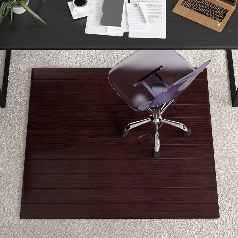 Symple Stuff Bamboo Office Chair Mat & Reviews